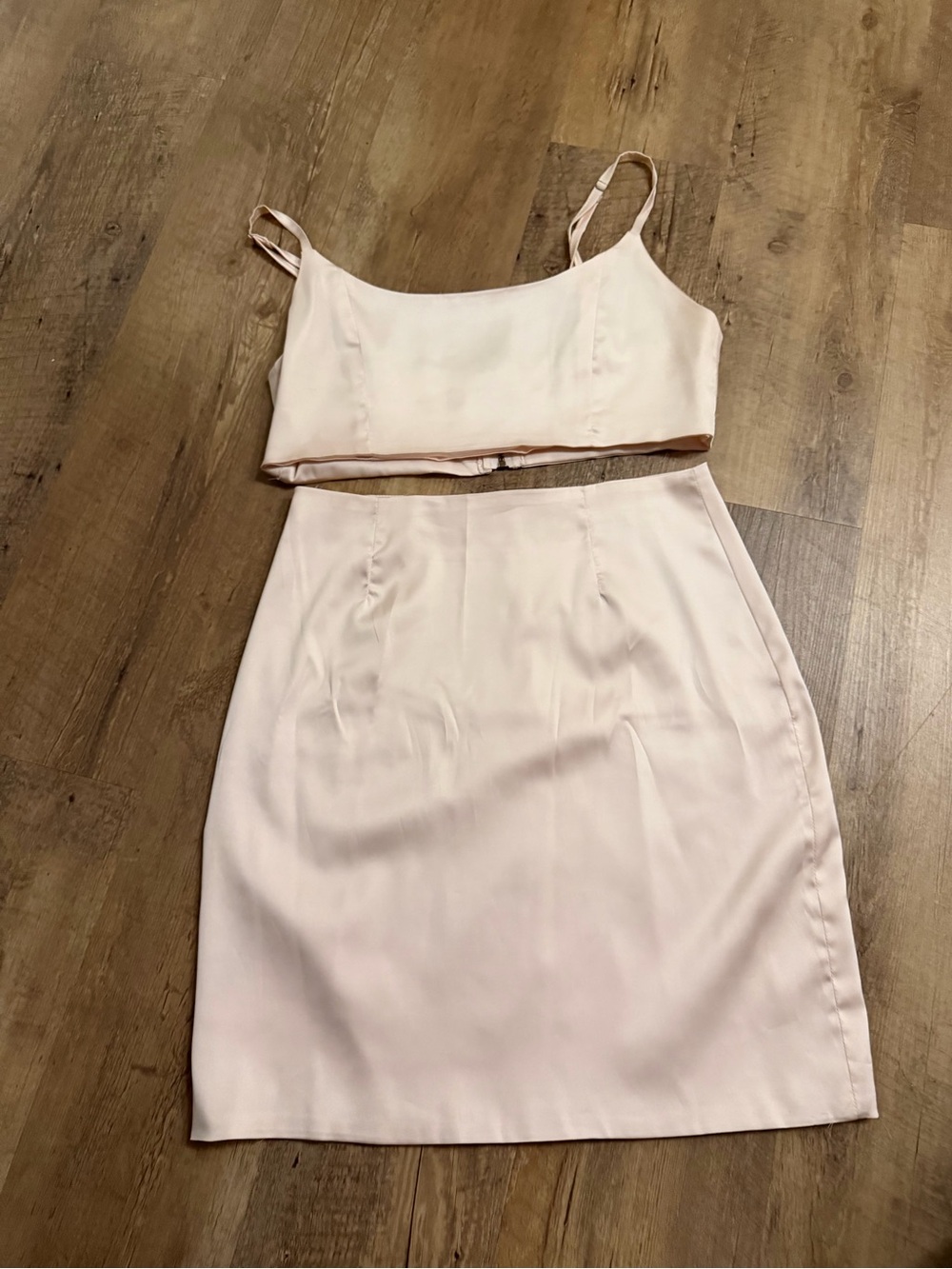 Women’s Two-Piece Pale Pink Skirt Set